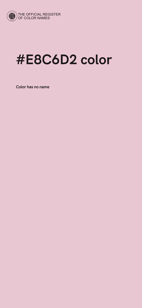 #E8C6D2 color image