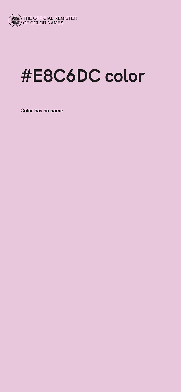#E8C6DC color image