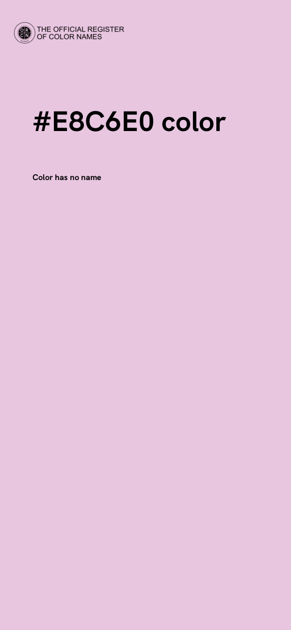 #E8C6E0 color image