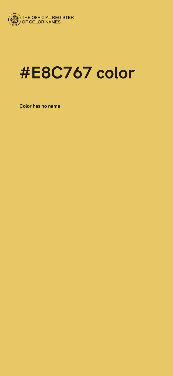 #E8C767 color image
