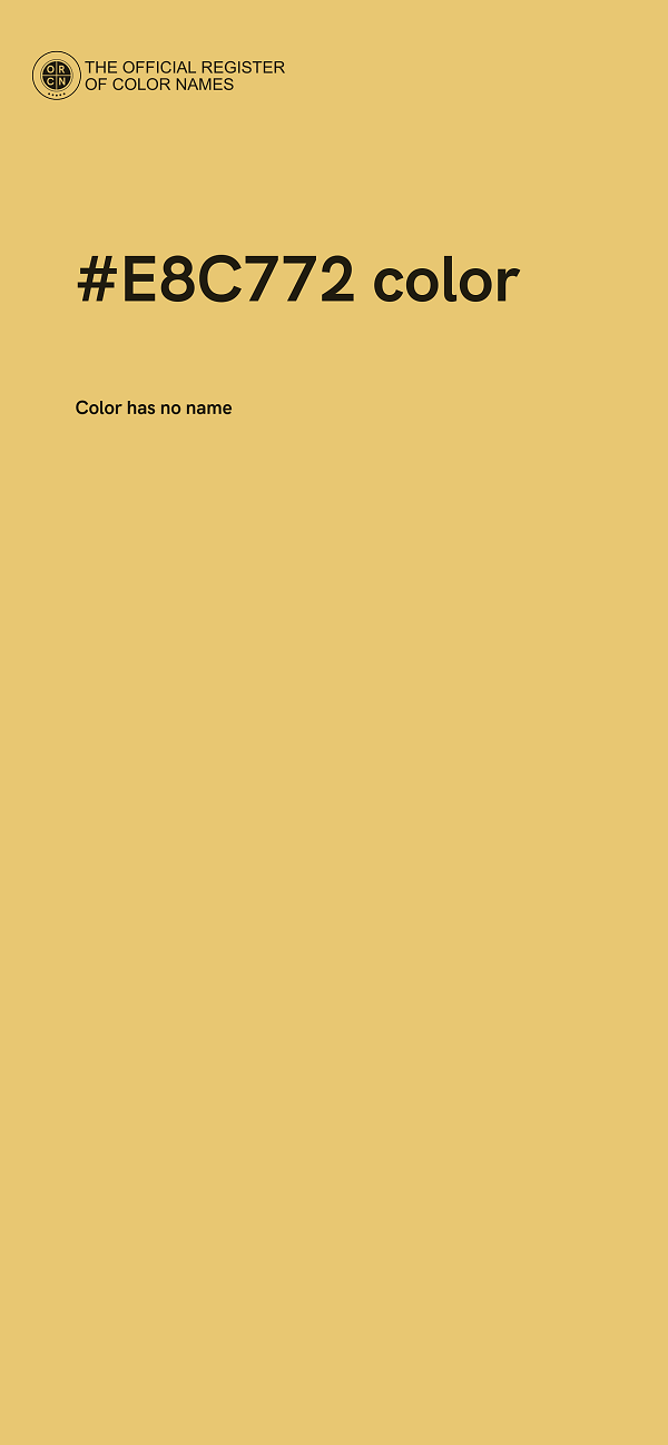 #E8C772 color image
