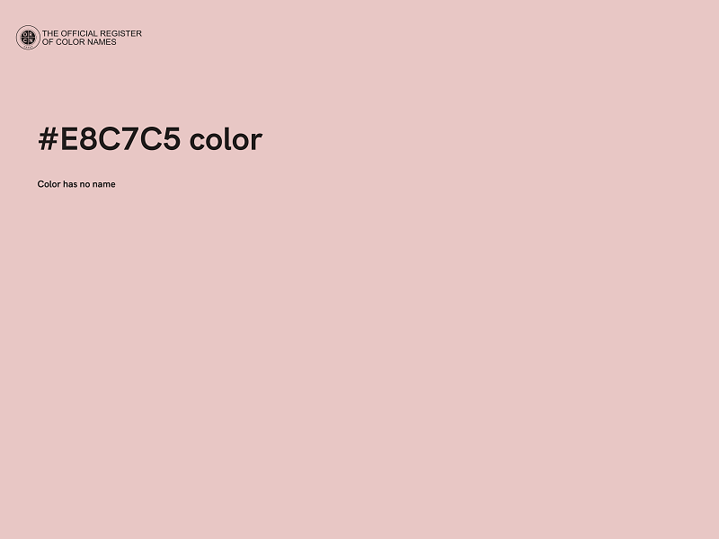 #E8C7C5 color image