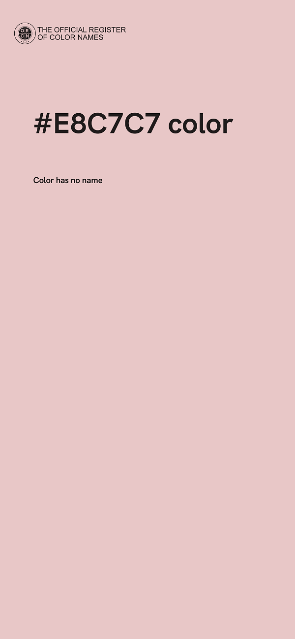 #E8C7C7 color image