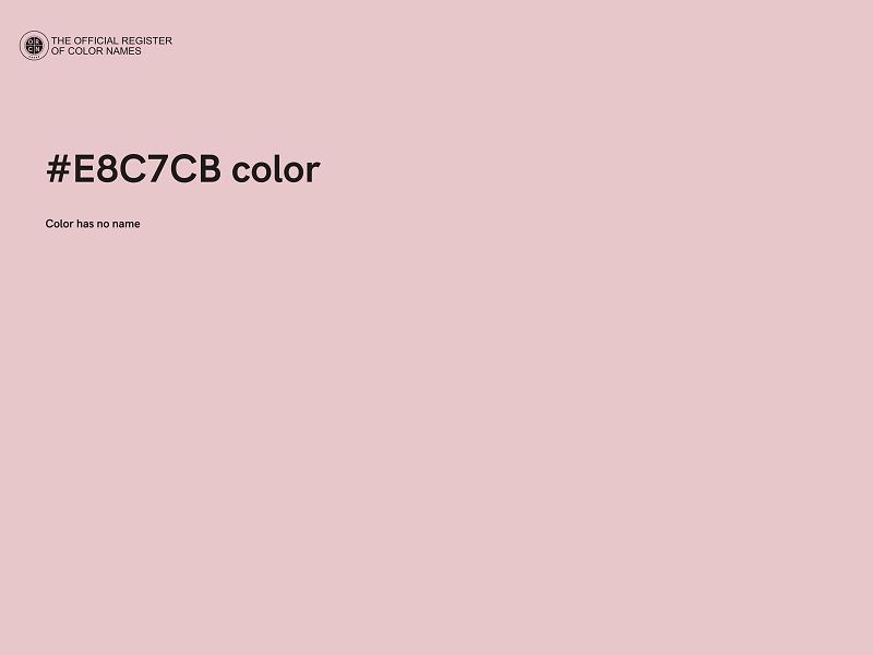 #E8C7CB color image