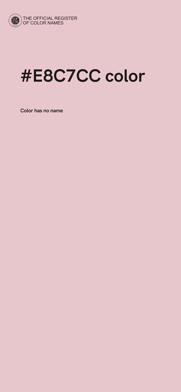 #E8C7CC color image