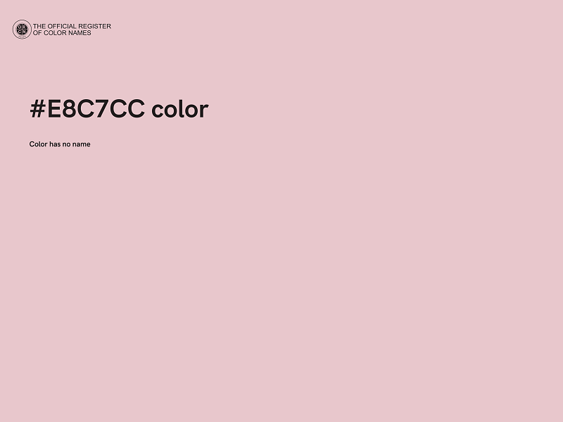 #E8C7CC color image