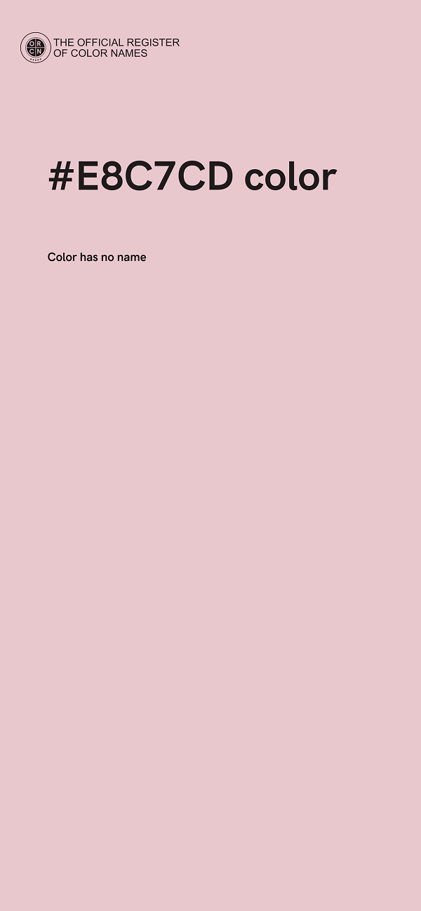#E8C7CD color image