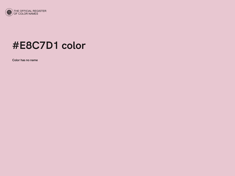 #E8C7D1 color image