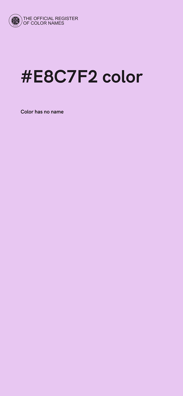 #E8C7F2 color image