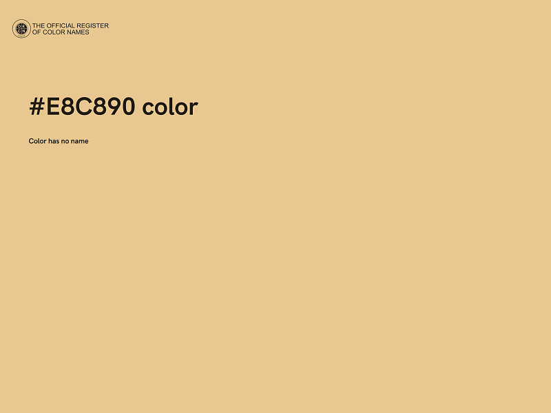 #E8C890 color image