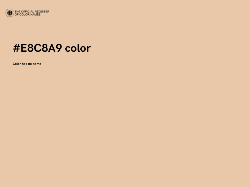 #E8C8A9 color image