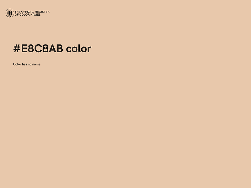 #E8C8AB color image