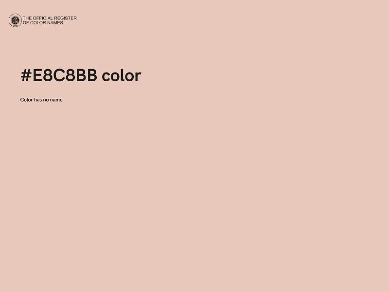 #E8C8BB color image