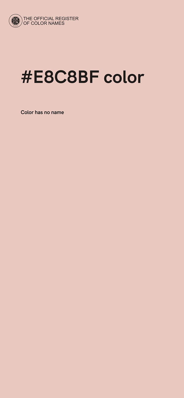 #E8C8BF color image