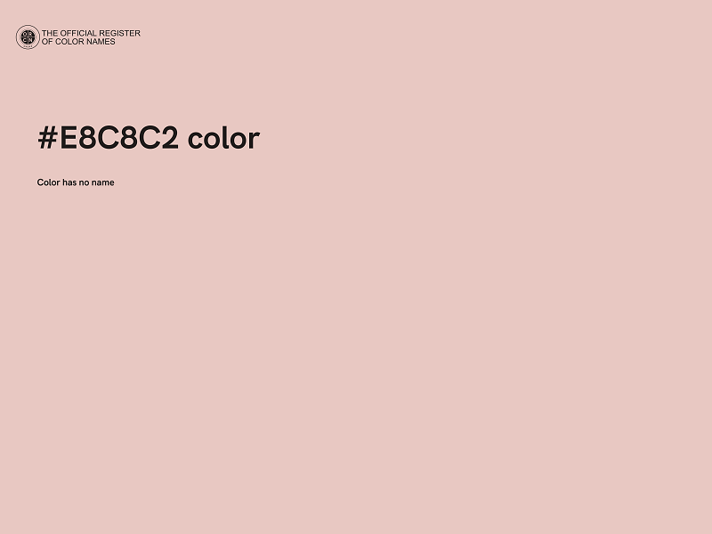 #E8C8C2 color image