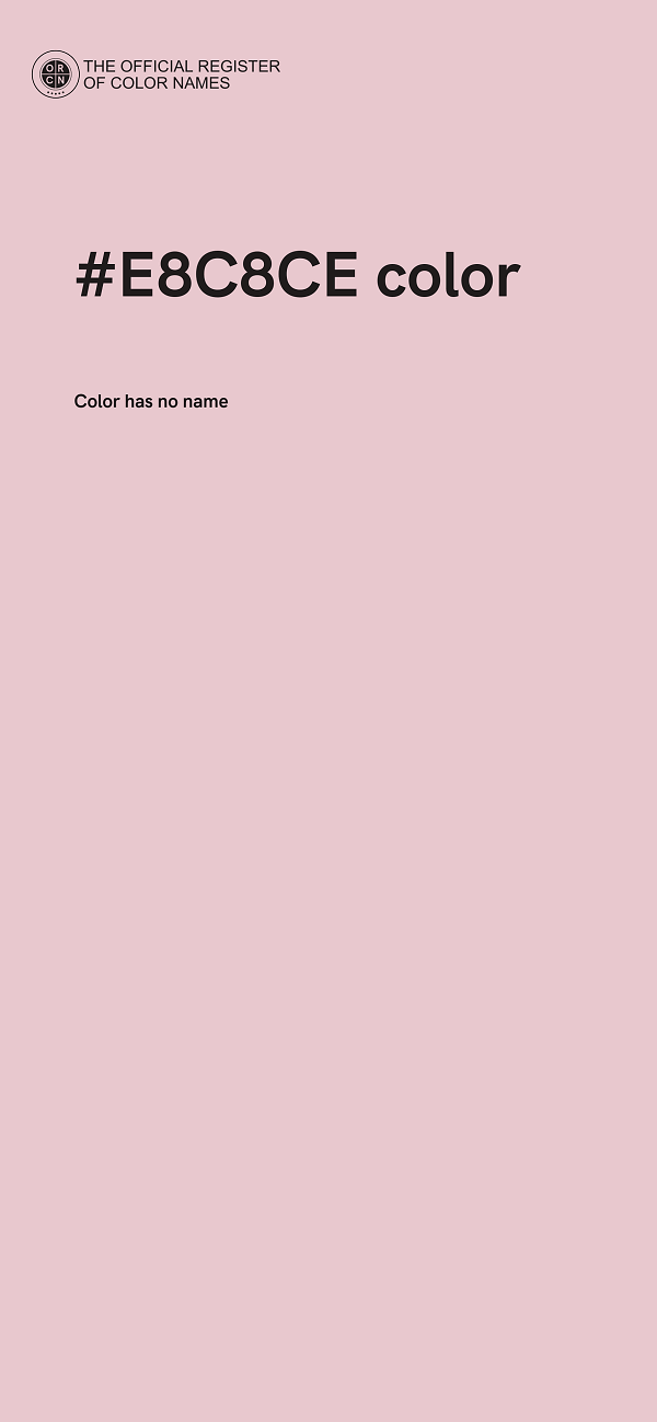 #E8C8CE color image