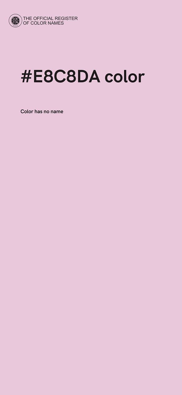 #E8C8DA color image