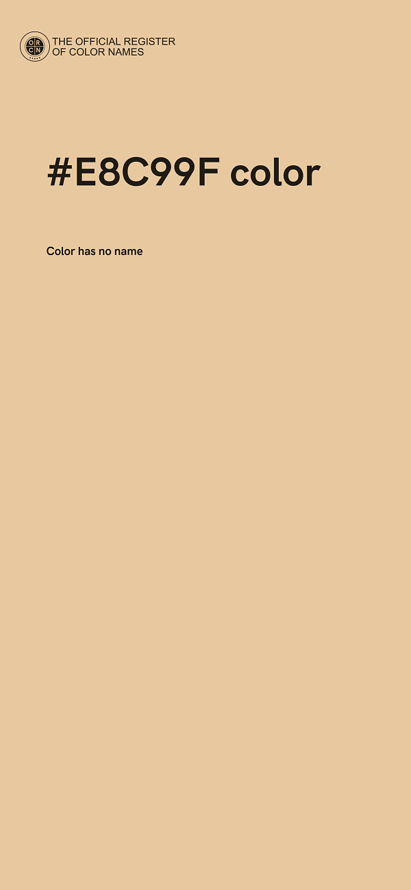 #E8C99F color image