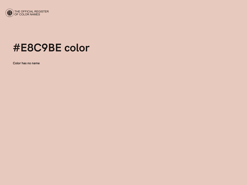 #E8C9BE color image