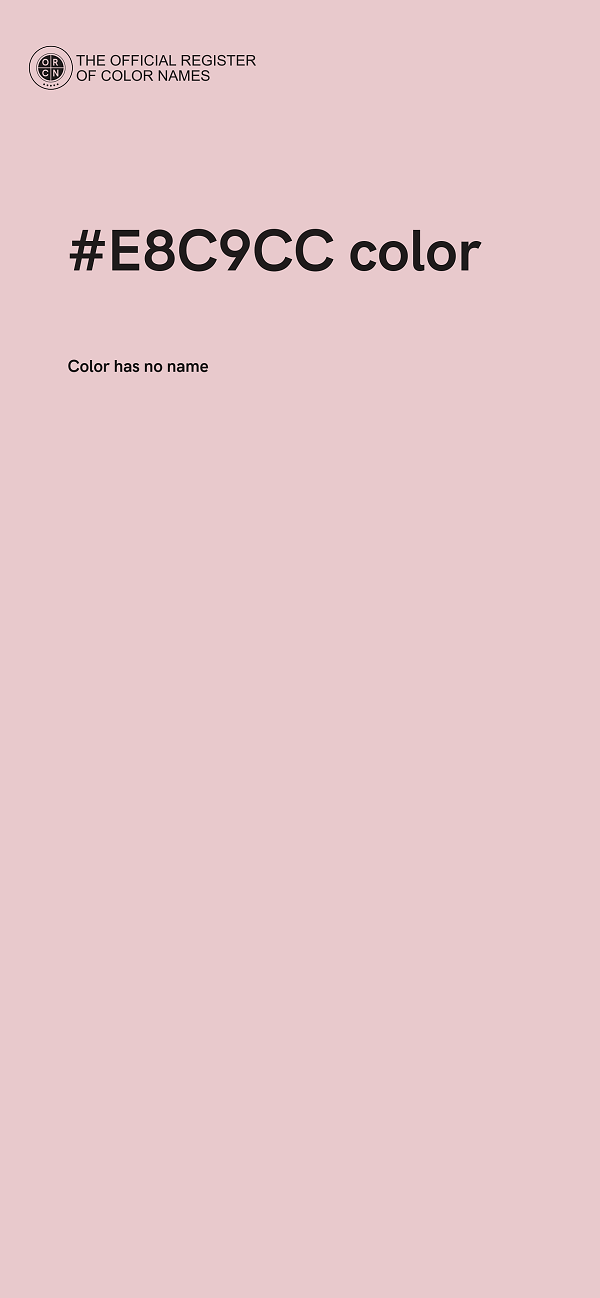 #E8C9CC color image