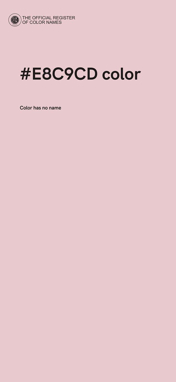#E8C9CD color image