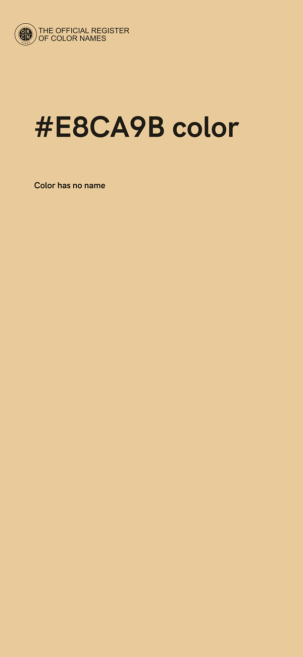#E8CA9B color image