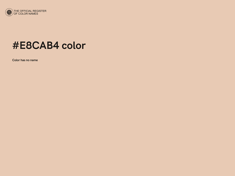 #E8CAB4 color image