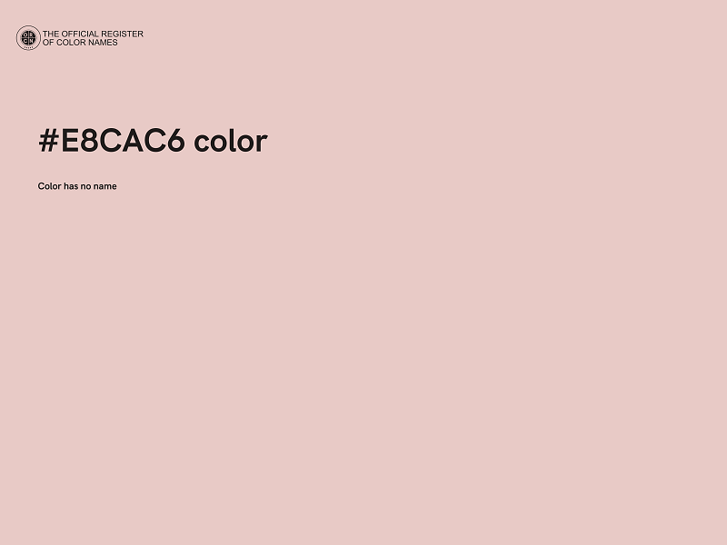 #E8CAC6 color image