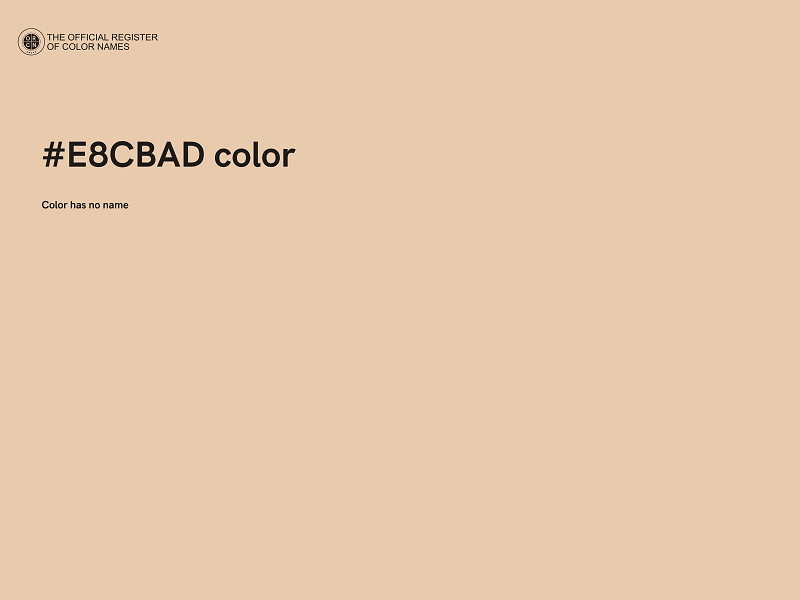 #E8CBAD color image