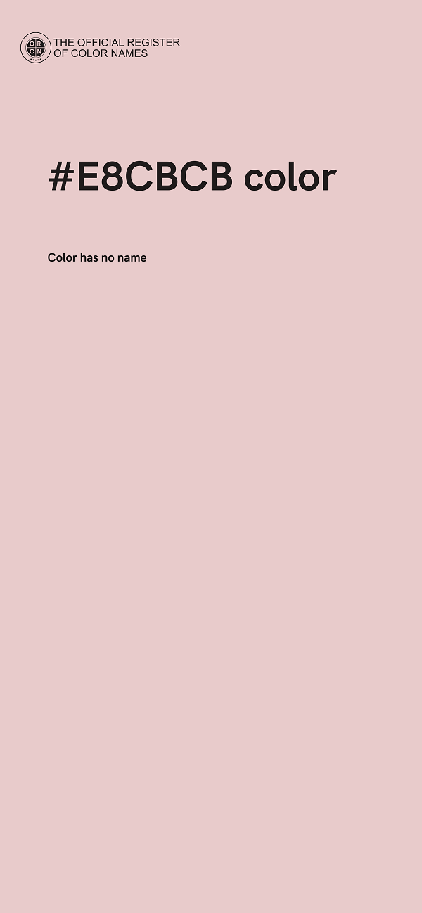 #E8CBCB color image