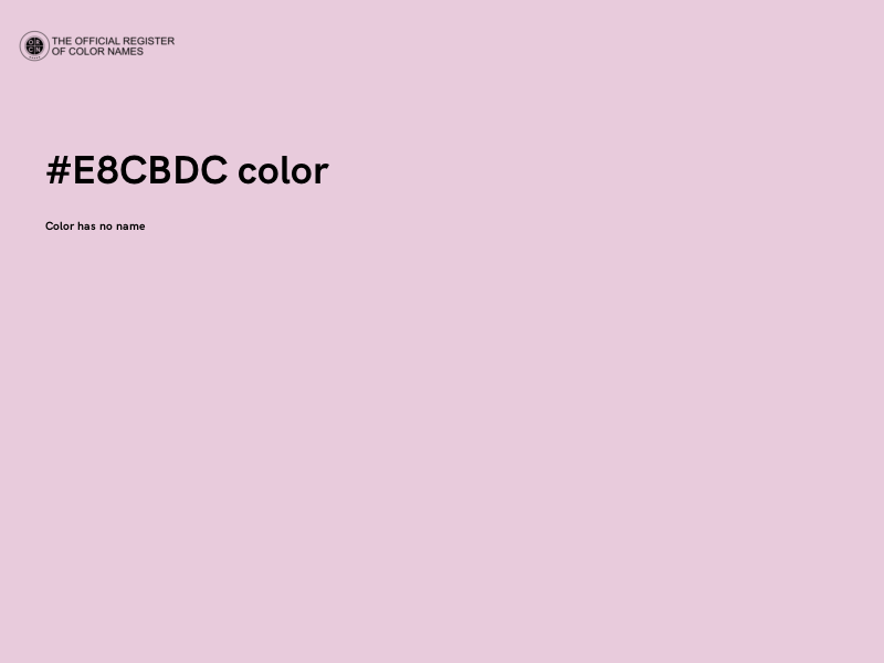 #E8CBDC color image