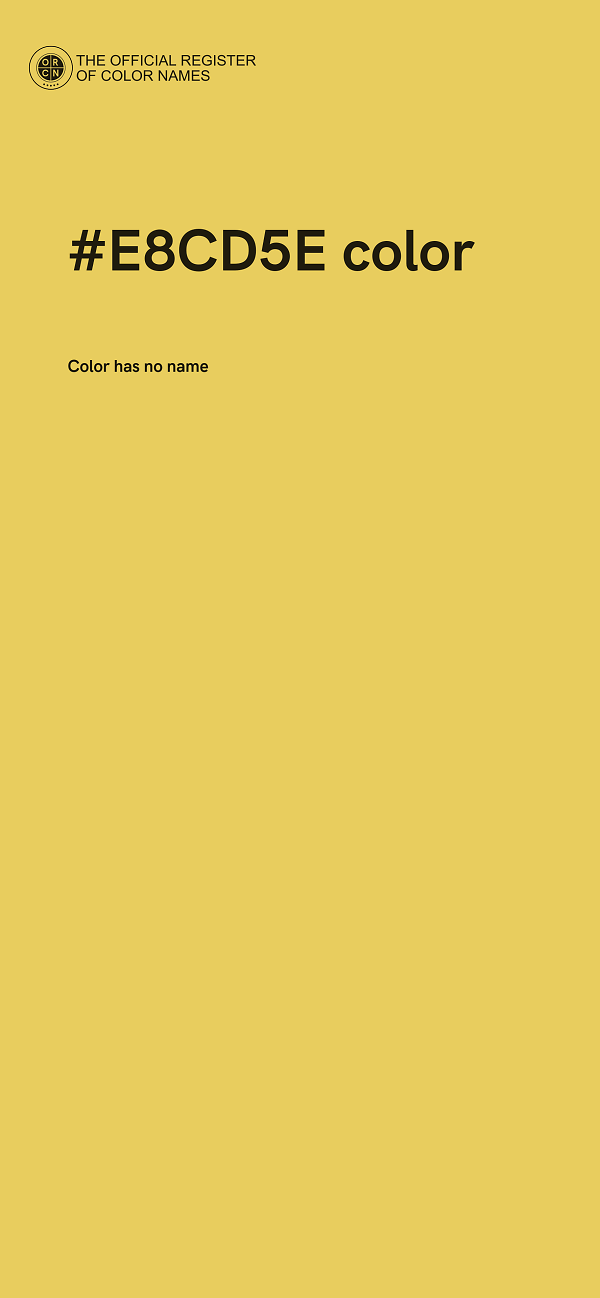 #E8CD5E color image