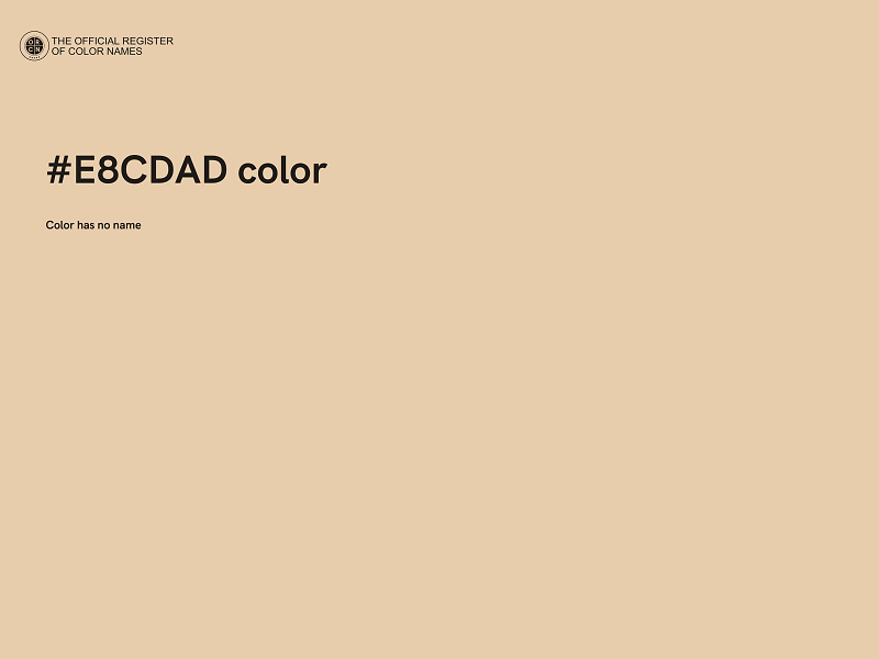 #E8CDAD color image