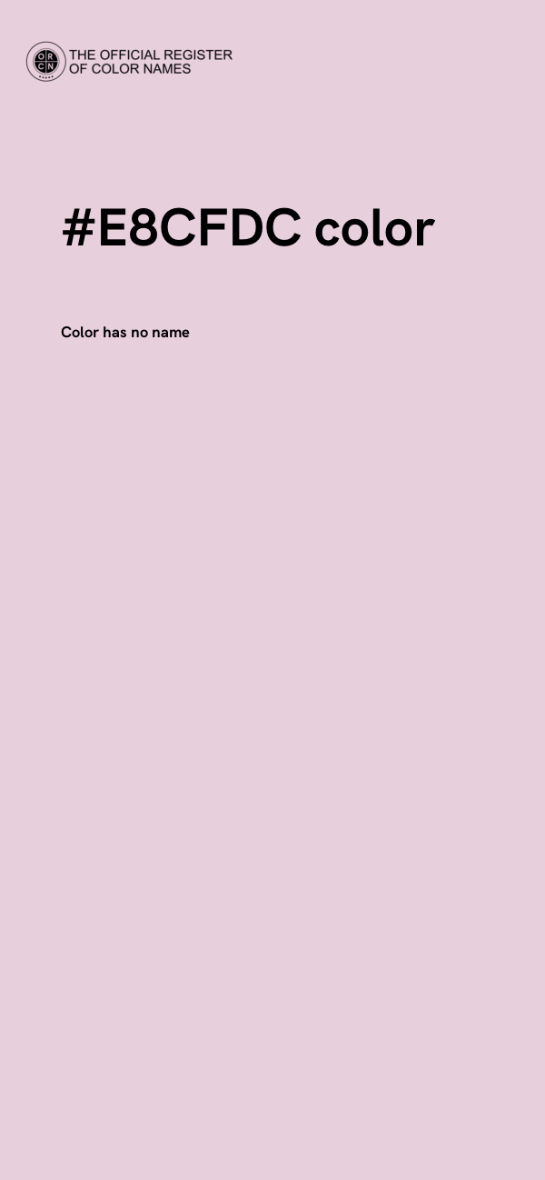 #E8CFDC color image