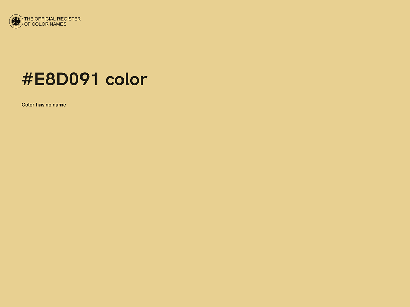 #E8D091 color image