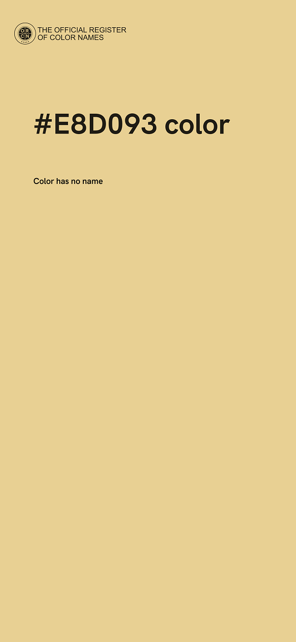 #E8D093 color image