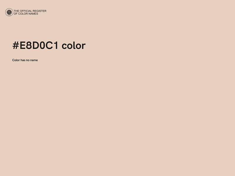 #E8D0C1 color image