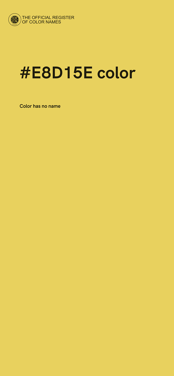 #E8D15E color image
