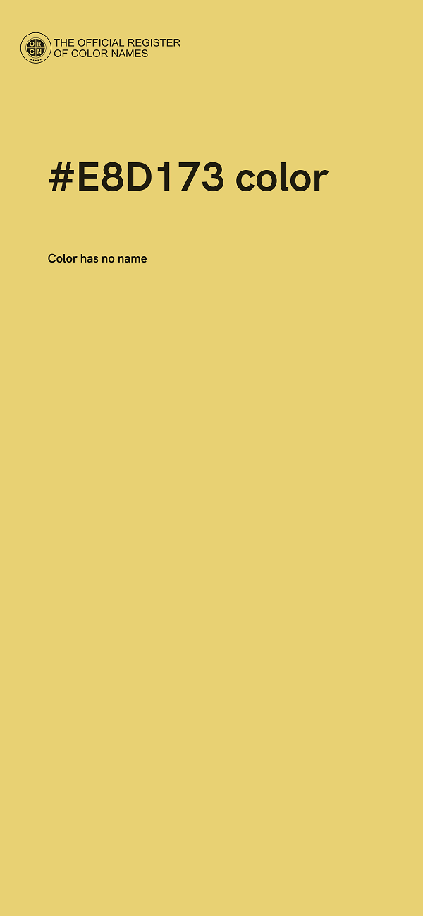 #E8D173 color image