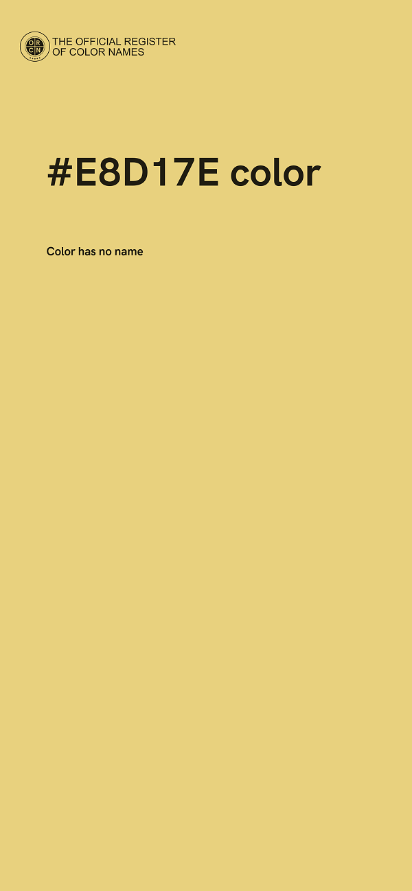 #E8D17E color image