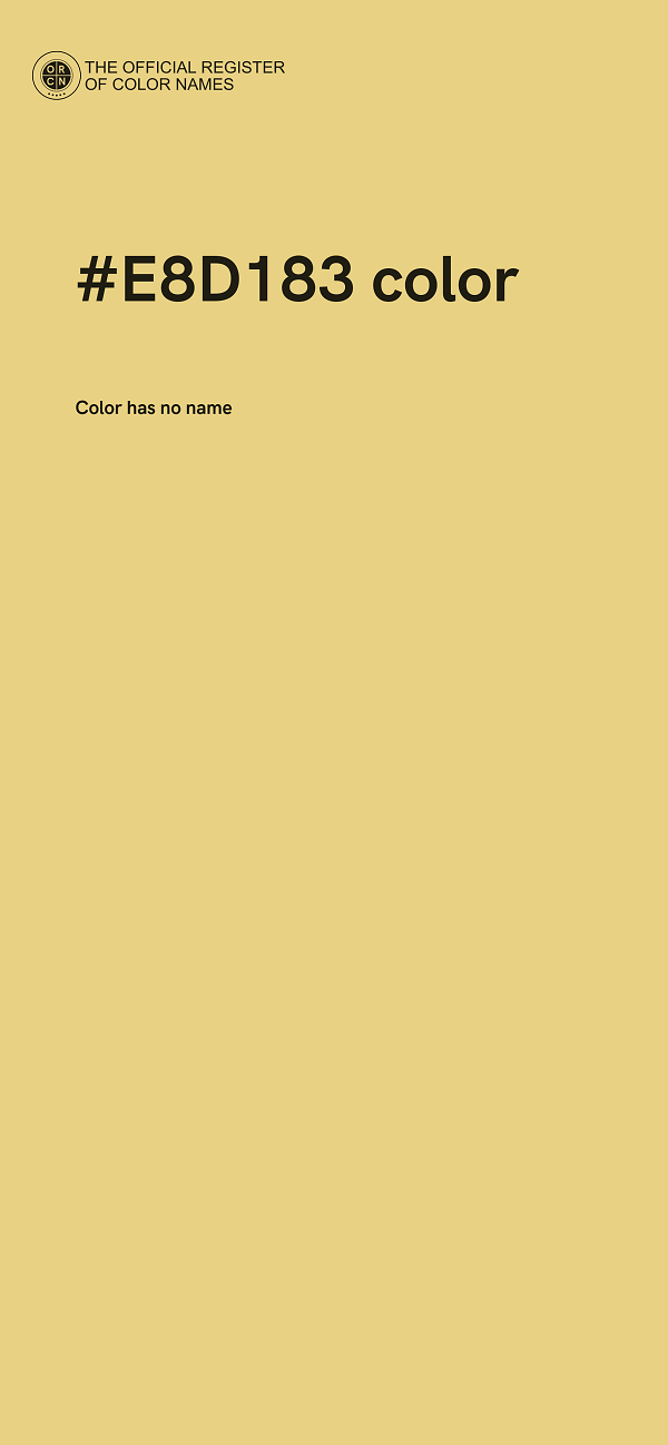 #E8D183 color image