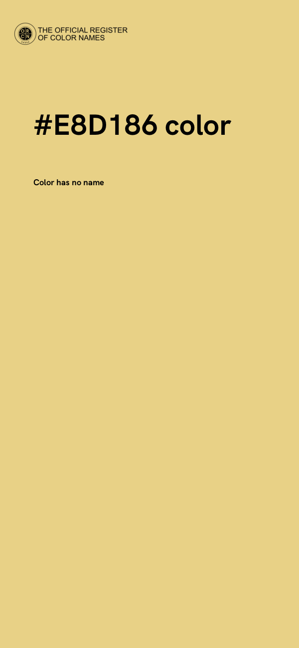 #E8D186 color image
