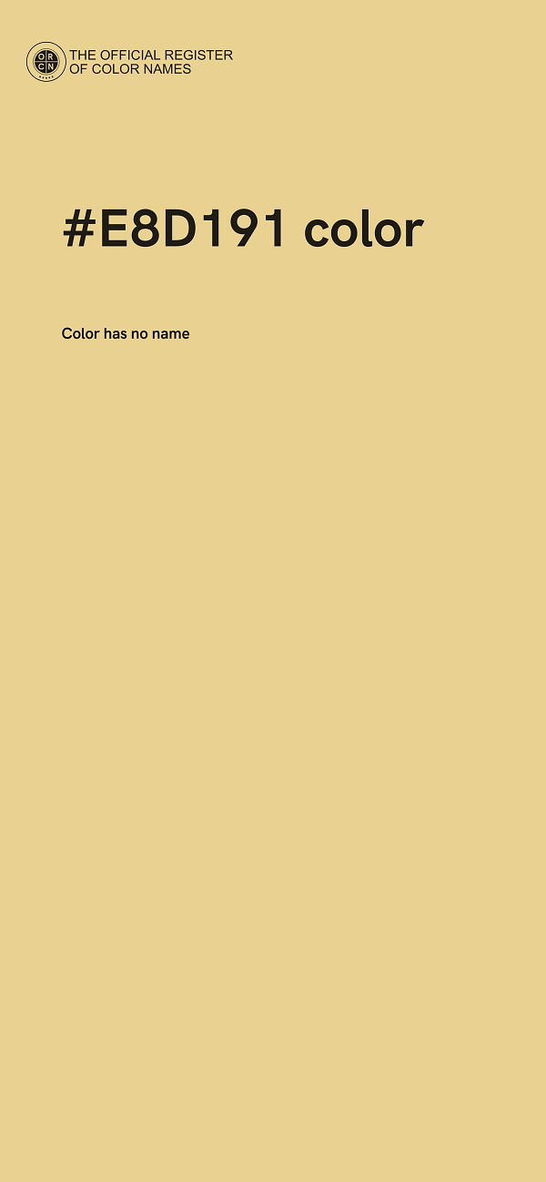 #E8D191 color image