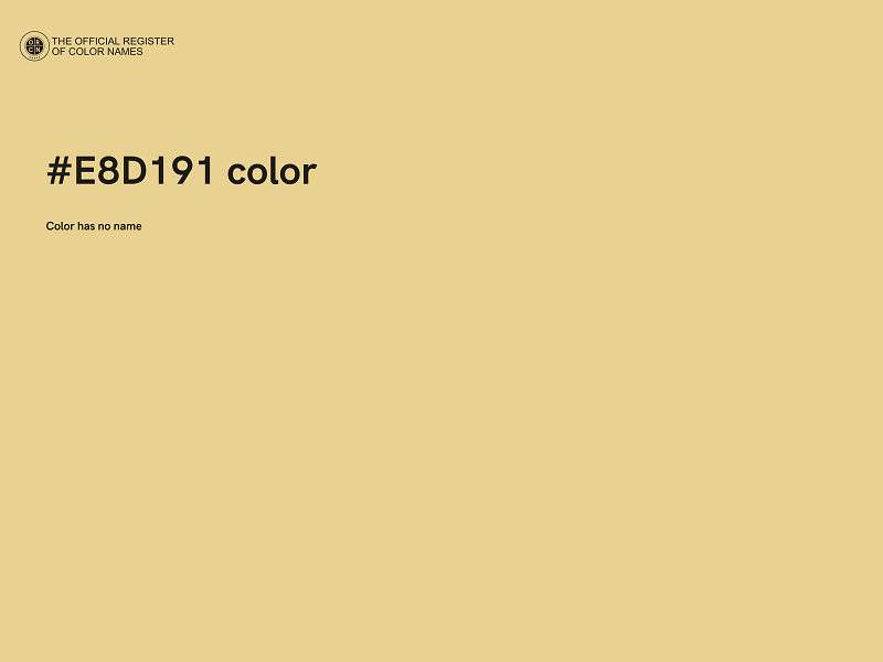 #E8D191 color image