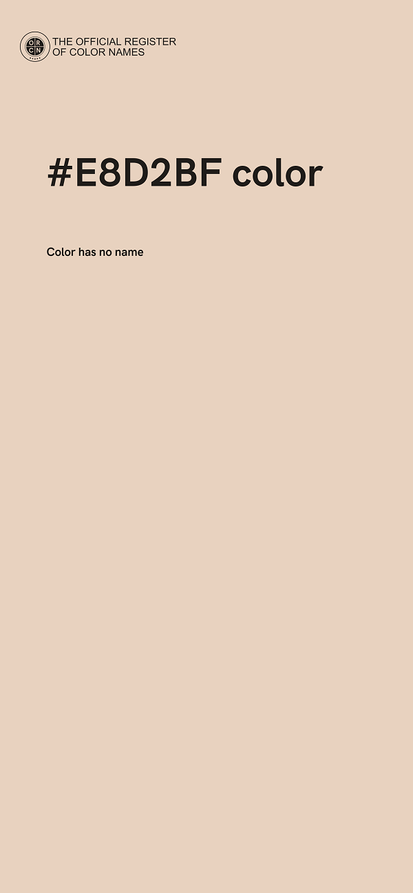 #E8D2BF color image