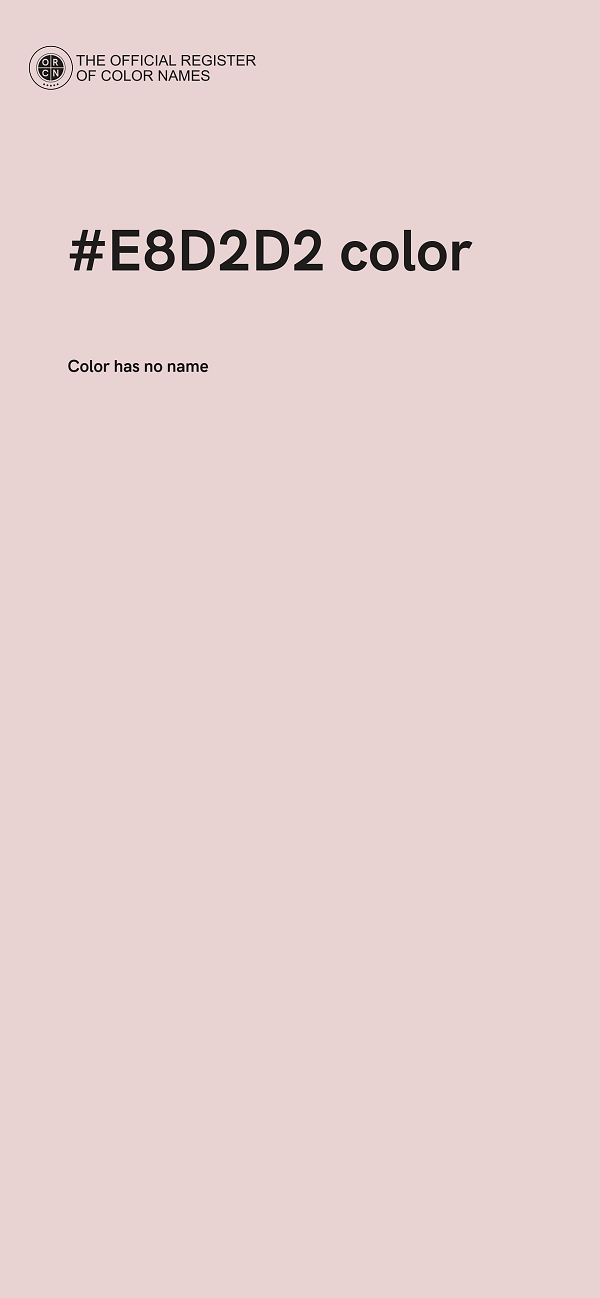 #E8D2D2 color image