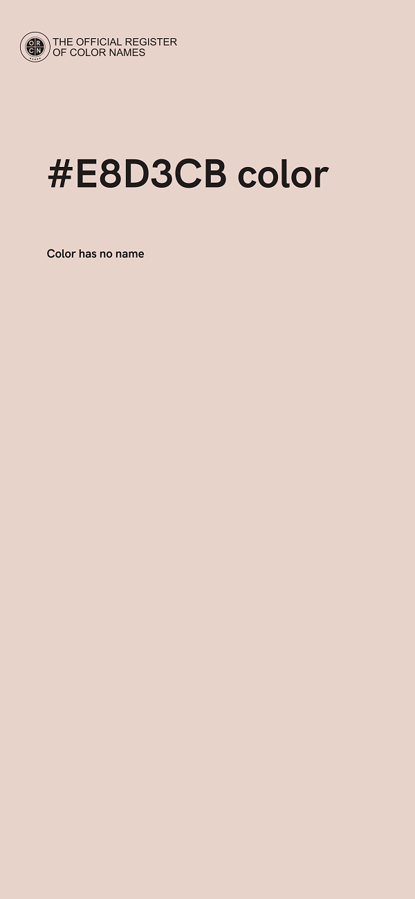 #E8D3CB color image