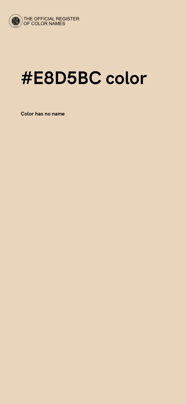 #E8D5BC color image