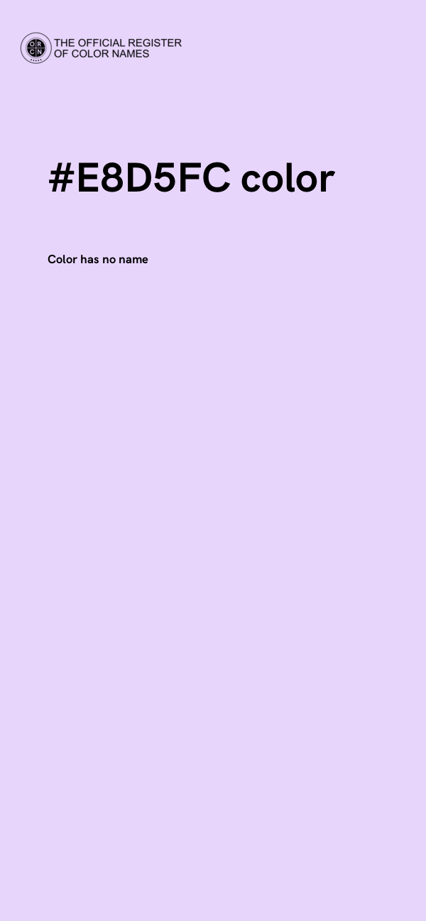 #E8D5FC color image