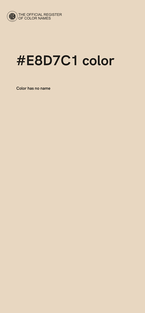 #E8D7C1 color image